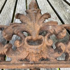 Antique fire basket dating from 1845