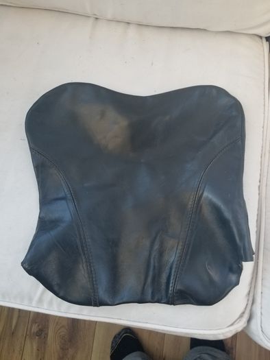 Genuine leather seat cover for gsxr