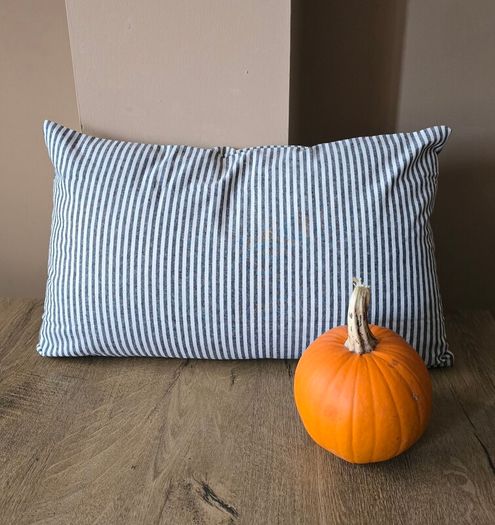 Striped Halloween cushion cover - Boo