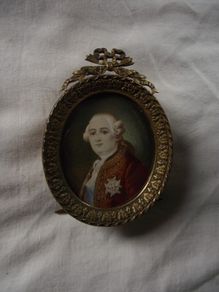 Miniature Watercolour Portrait of Louis XVI - Circa 1800's