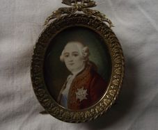 Miniature Watercolour Portrait of Louis XVI - Circa 1800's