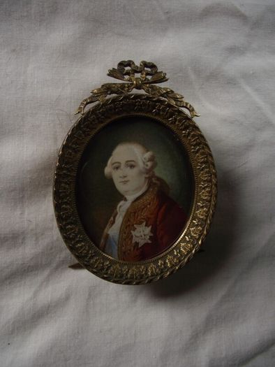 Miniature Watercolour Portrait of Louis XVI - Circa 1800's