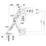 TV Monitor Desk Mount Arm Bracket Tilt Swivel 13-27" Image 2