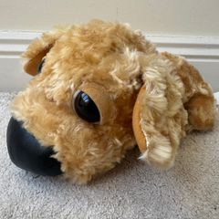 Artlist Collection The Dog Plush Stuffed Big Head Golden Retriever approx. 32 cm length Used Please see photos