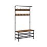 Large coat rack with bench, clothes rack Image 2