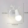 Set of two Kids room dear wall lamp scandi style light Image 2