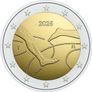 Finland 2 Euro Commemorative Coin 2025 - 100 Years of Finland - Sweden Athletics International BU. Coincard. Image 2