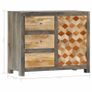 Side Cabinet Grey 75x30x60 cm Solid Mango Wood Image 8