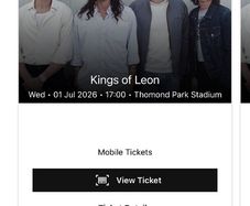 2x Standing Kings Of Leon - Thomond Park (01/07/2026)