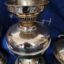 Victoria working oil lamps . All duplex and newly polished. Image 4
