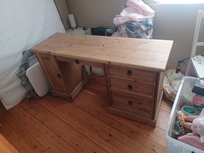 desk rustic solid wood