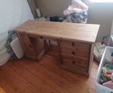 desk rustic solid wood