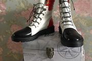 Casadei leather laced shoes. Made in Italy. New. Uk 7