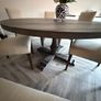 Solid Cherry Wood Extendable Dining Table 6 Seater Image 2