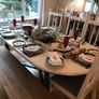 Free solid wood dining table & 6 chairs Image 3