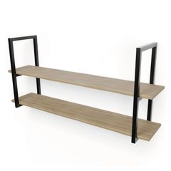 STRATA Industrial Steel Shelf Brackets (Pair) | Modern Minimalist Wall Storage