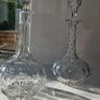 Pair of Victorian Cut Crystal Shaft and Globe Decanters | Original Numbered Stoppers Image 3