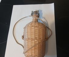 Title: Vintage French Lourdes Wicker