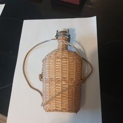 Title: Vintage French Lourdes Wicker