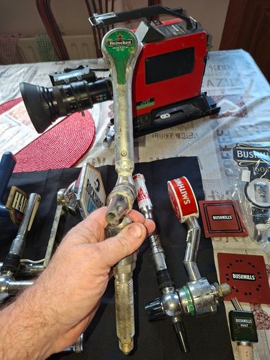 Old Pub Lot 5 Pullers and 8 other Items 13 Piece Lot Sold as a lot., Postage Available or Collection