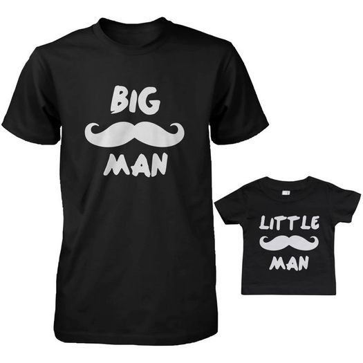 Matching Daddy T-Shirts and Infant Tees - Big & Little Man