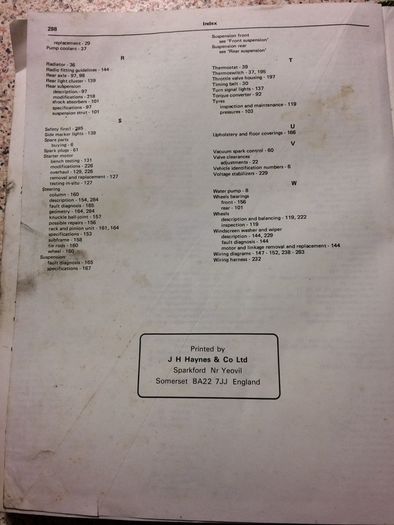 Audi Owners Workshop Manual