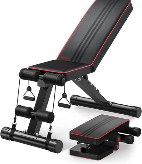 Adjustable Weight Bench - Utility Weight Benches for Full Body Workout, Foldable Incline/Decline Bench Press for Home Gym (FREE POSTAGE)