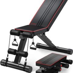 Adjustable Weight Bench - Utility Weight Benches for Full Body Workout, Foldable Incline/Decline Bench Press for Home Gym (FREE POSTAGE)