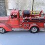 Vintage Metal Fire Truck Image 2