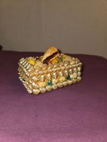 1970's Irish hand made Sea Shell Trinket Box