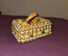 1970's Irish hand made Sea Shell Trinket Box