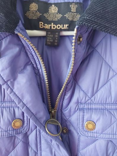 BARBOUR purple quilted jacket