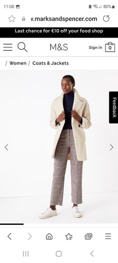 M&S Boucle Teddy Coat