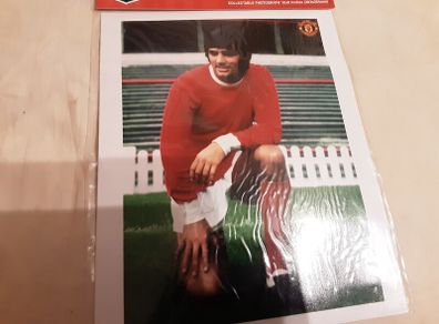 three George best pictures,  in original plastic man united