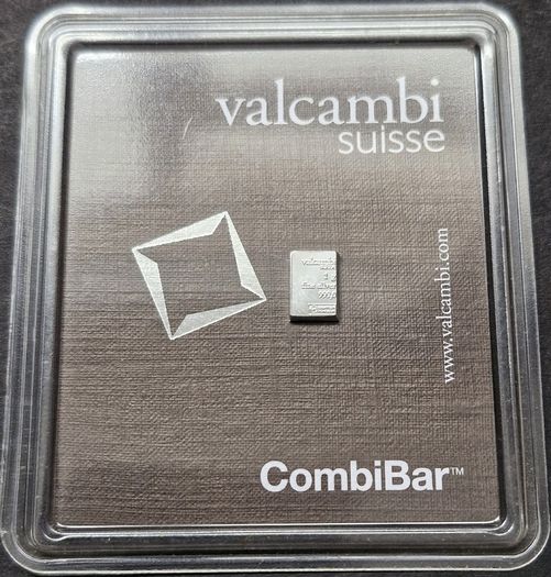 1 gram Silver Bar - Valcambi 999