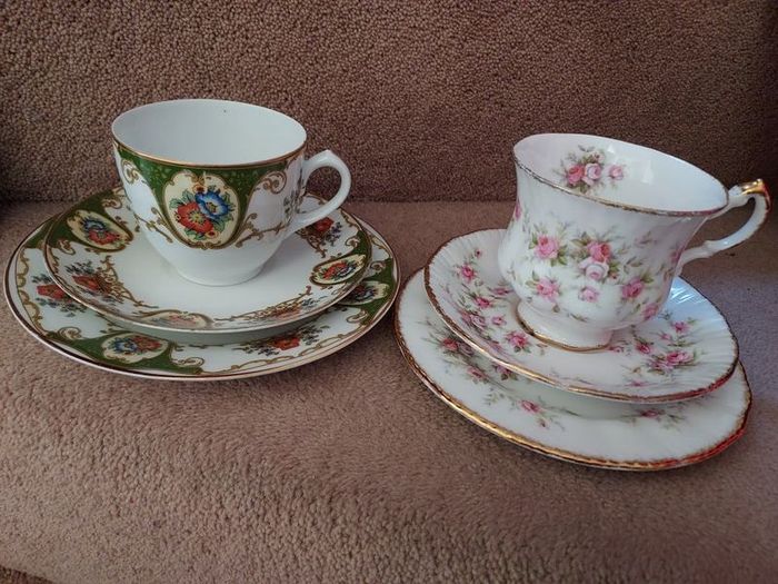 Vintage Bone China Trios