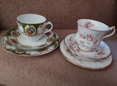 Vintage Bone China Trios