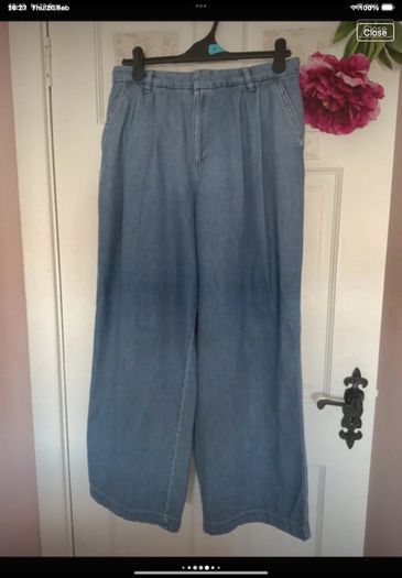 jeans  nwt F&f trouser style jeans size 12 wide leg