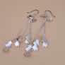 Sterling 925 Silver Cascading Leaf Drop Earrings Image 6