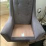 Grey swivel chair Image 4
