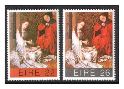 1983 Ireland Christmas Commemorative Stamps Mint Never Hinged (MNH)