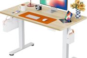 Electric Standing Desk Height Adjustable 100 x 60cm Sit Stand with 4 Memory Smart Pannel for Home Office Splice Board