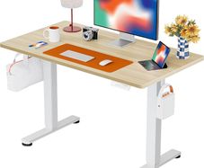 Electric Standing Desk Height Adjustable 100 x 60cm Sit Stand with 4 Memory Smart Pannel for Home Office Splice Board