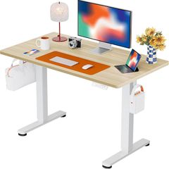 Electric Standing Desk Height Adjustable 100 x 60cm Sit Stand with 4 Memory Smart Pannel for Home Office Splice Board