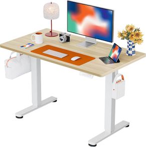Electric Standing Desk Height Adjustable 100 x 60cm Sit Stand with 4 Memory Smart Pannel for Home Office Splice Board