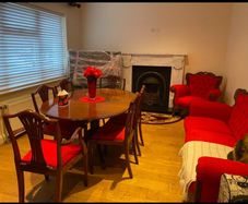 Complete dining room and living room mahogany set