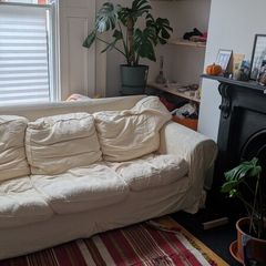 Free 3 Seater White Sofa