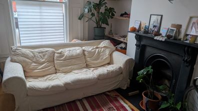 Free 3 Seater White Sofa