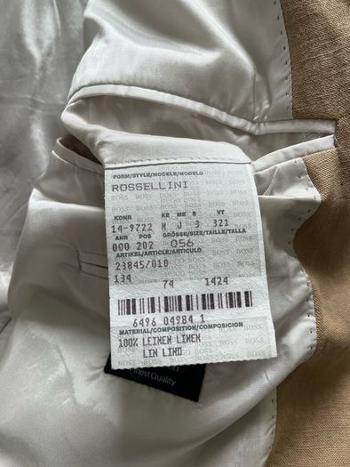 Hugo Boss 100% Linen Blazer XL