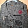 womens Tivoli 30% wool jumper long cardigan tunic sweater Size Medium Image 7